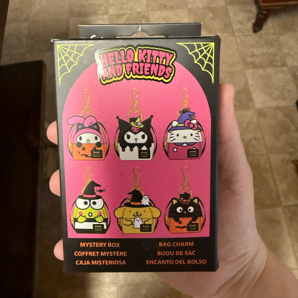 Loungefly Black Mystery Box Bag Charm Packaging